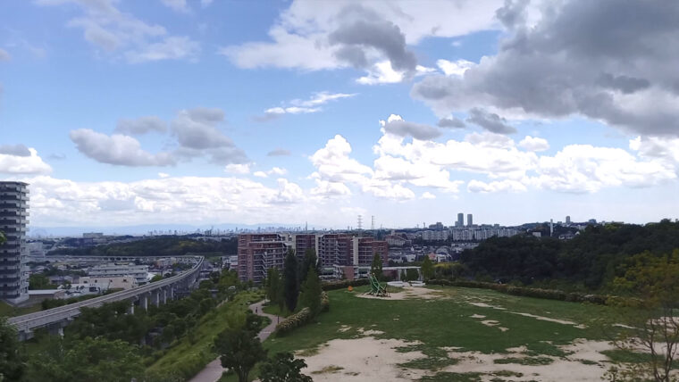 すべり台からの絶景